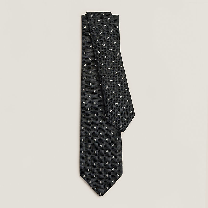 Grenadine de Soie tie - Black | Hermès USA